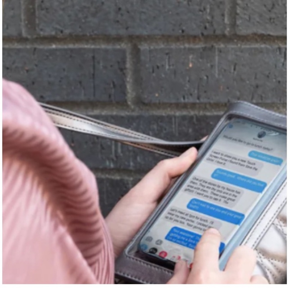 Stylish Quilted Silver Crossbody Phone Bag